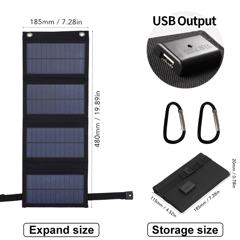 20Wソーラー折り畳みバッグUSB充電器キャンプ携帯電話4-5割引携帯アマゾンクロスボーダー専用30W|undefined