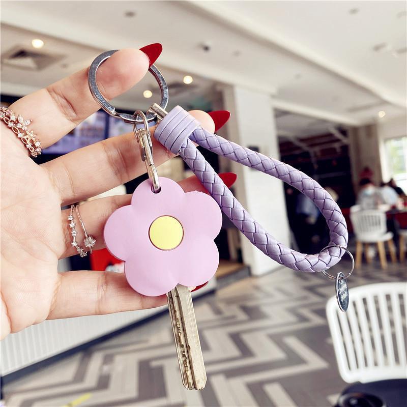 Cubierta de la llave nuevo corazón de niña explosiva Llavero Coche eléctrico PU Cubierta de la tarjeta de control de acceso para el hogar Sensor de gota de agua Amazon