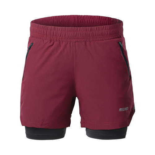 Three-point loose (with inner mesh) breathable marathon fitness running shorts B191