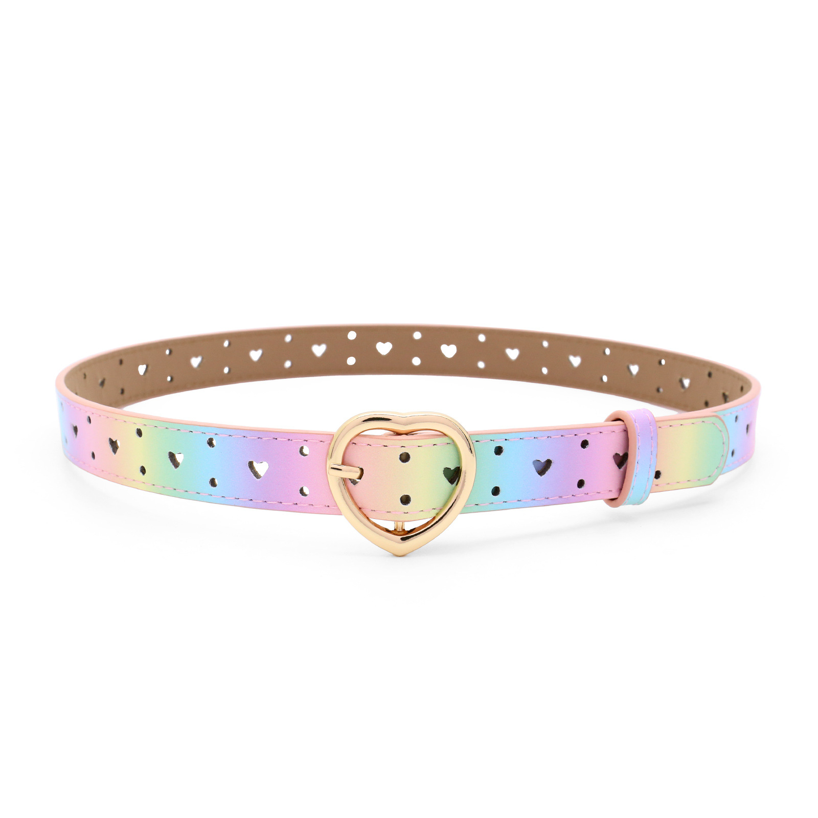 Pantalones vaqueros punk de la muchacha de la Navidad del estudiante de la correa del punk de los niños del Amazonas con el cinturón hueco en forma de corazón femenino del amor