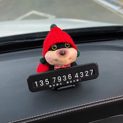 Nömrəli dayanma kartı and Puppy Number Plate - little-red-riding-hood-bee-dog-number-plate