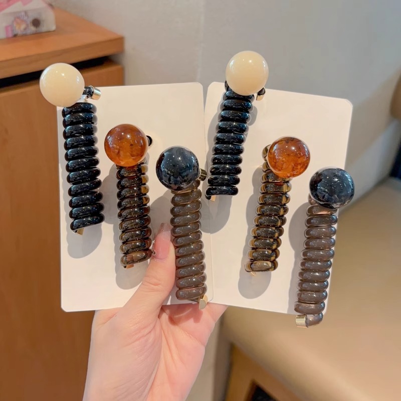 Leche de café retro niños simple burbuja trenza cabello de cabello de cola de cabello de cabello