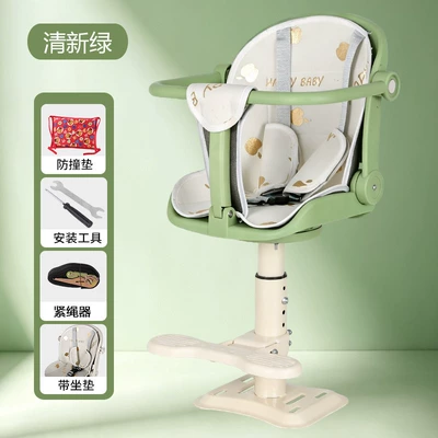 Cross-border electric vehicle child: Electric car child seat - green-single-seater-iron-base-seat-cushion
