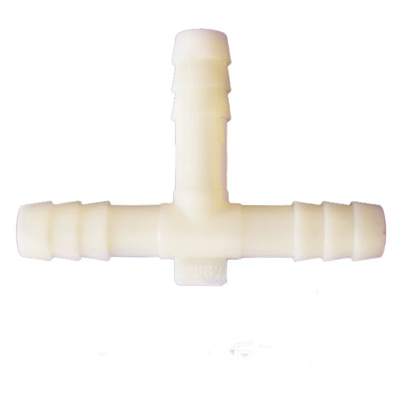 Трехходовые соединители от производителя в наличии, соединители для шлангов, Т-образные трехходовые соединители, соединители с шипами, трехходовые соединители из полипропилена, пластиковые трехходовые соединители оптом