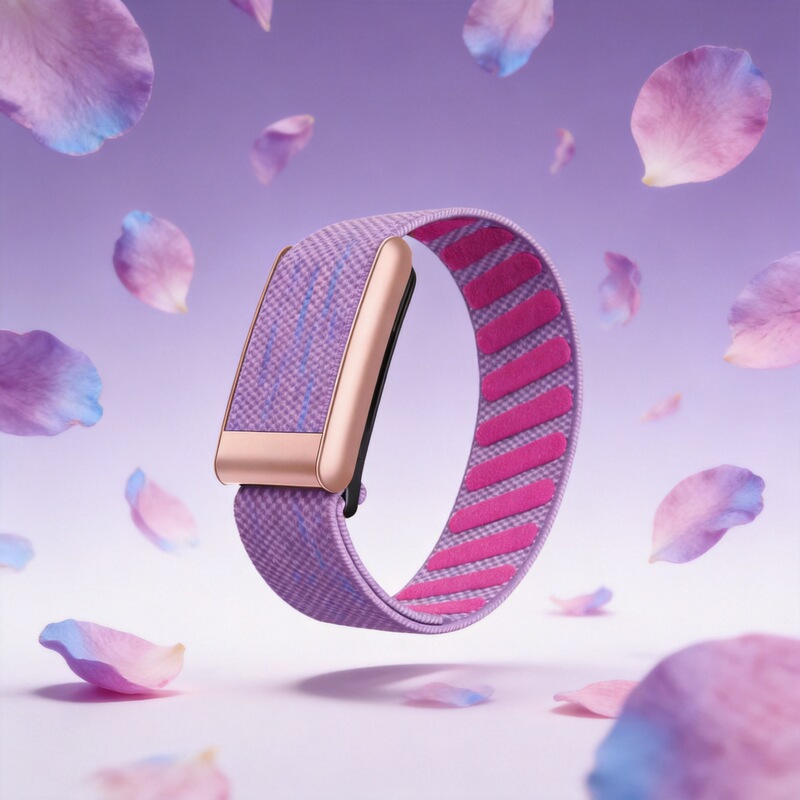 Suitable for Whoop 5.0 Rose Gold Watch Nylon Elastic Band Mg/ Peak Smart Wristband Cross-Border Supply