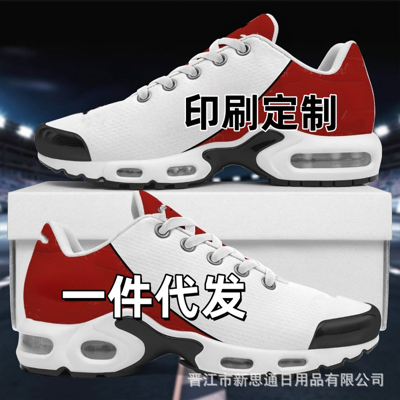 Foreign Trade Pattern Custom Men's and Women's Shoes American Air-Cushion Shoes Trendyy Men's Sports and Leisure Running Shoes Dropshipping