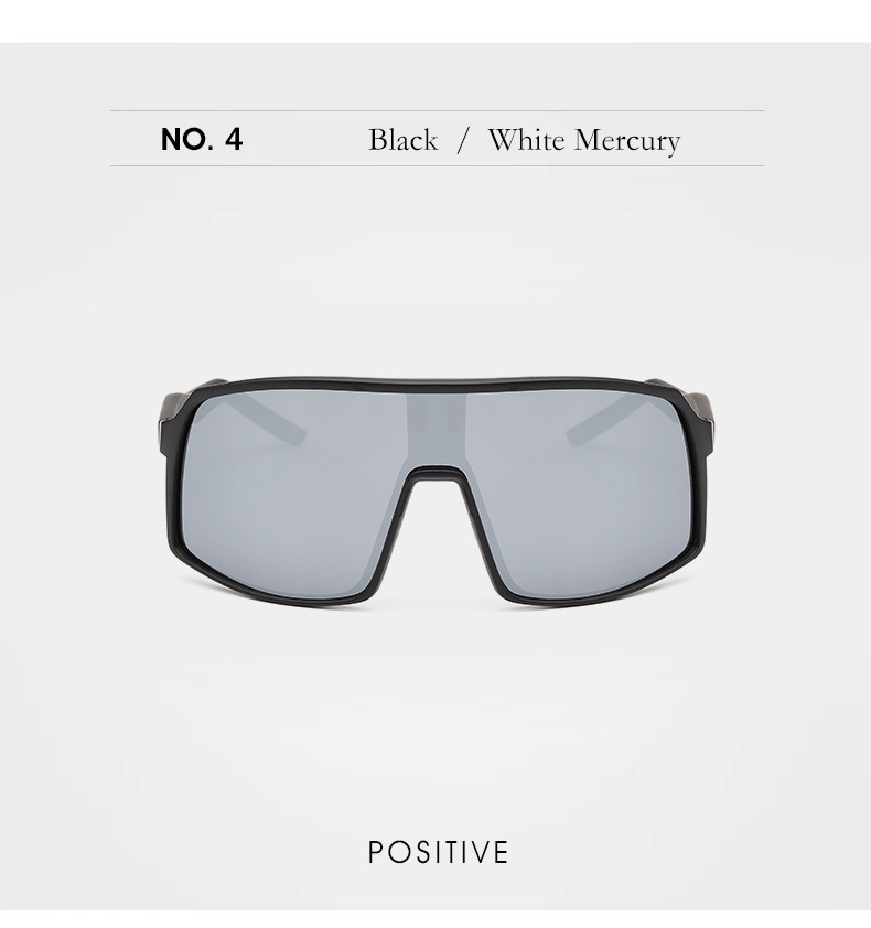 Punk Streetwear Solid Color Pc Special-shaped Mirror Full Frame Sports Sunglasses display picture 3