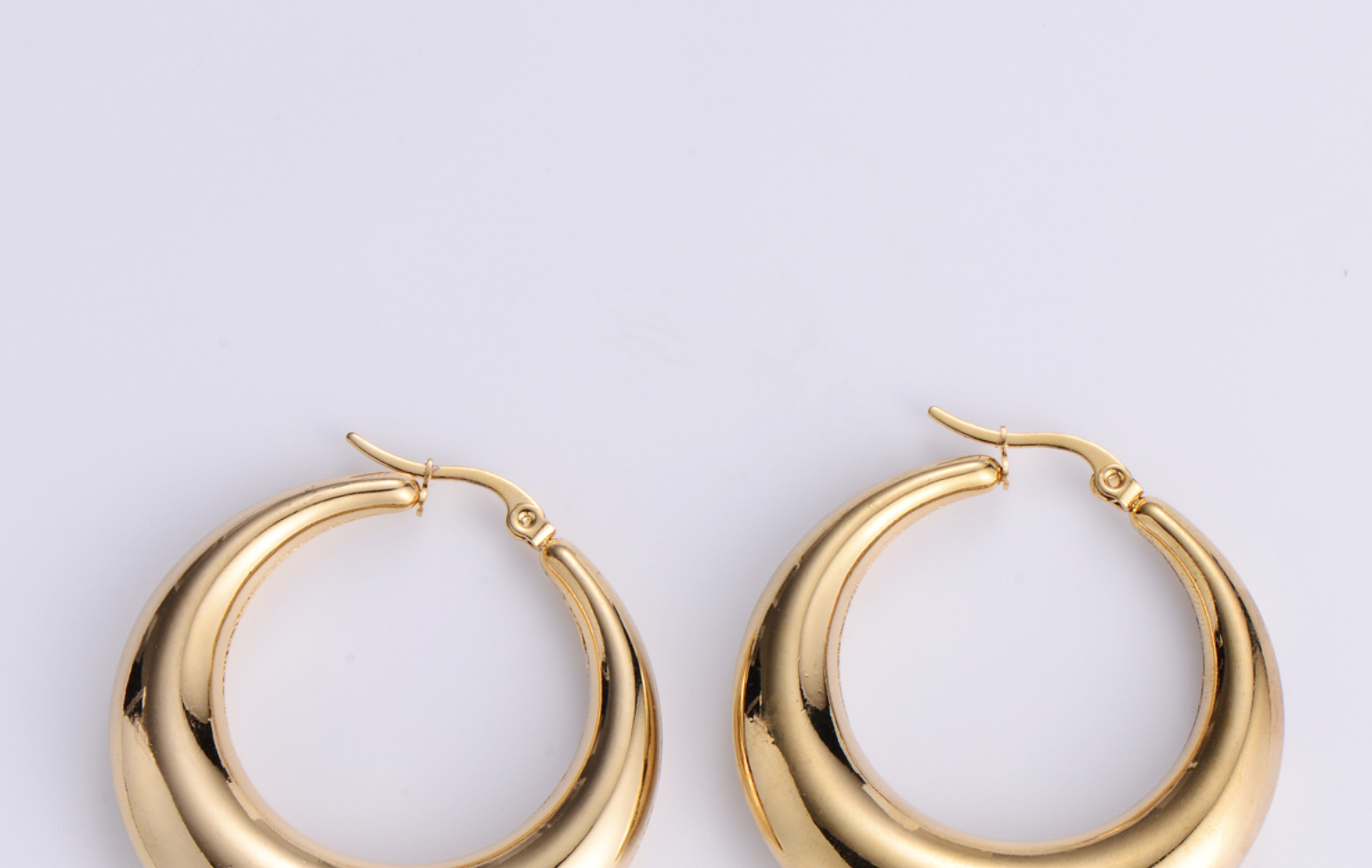 Simple Style Geometric Plating Stainless Steel No Inlaid 18K Gold Plated Earrings display picture 4