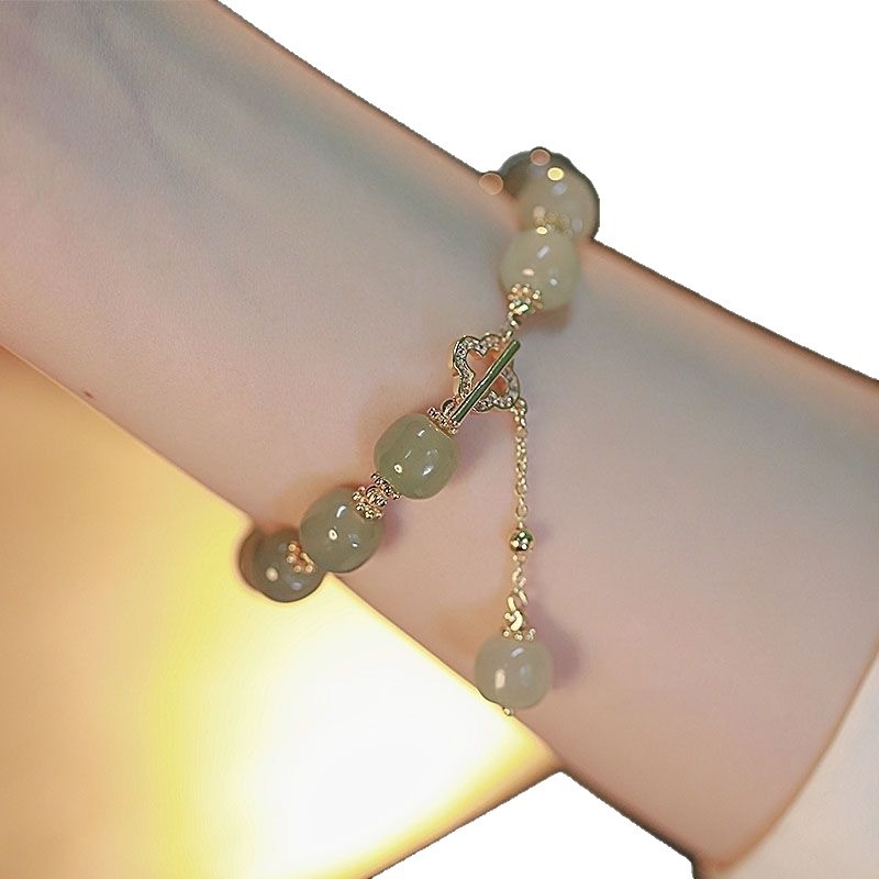 「Fu Qinghuan」Beaded Bracelet for Women, New Chinese Style, Retro National Style, Niche Exquisite Student Best Friend Jewelry