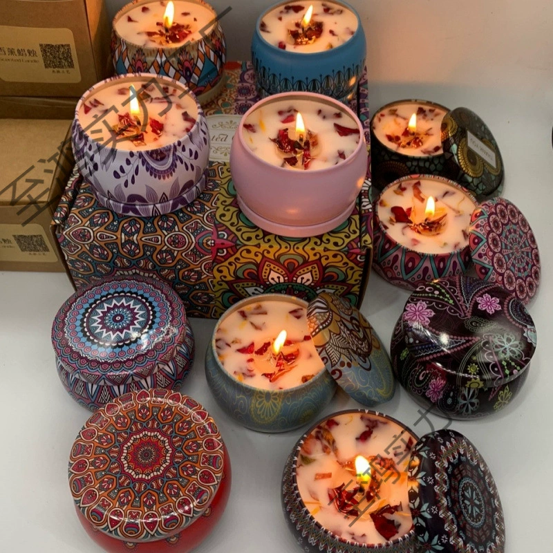 Aromatherapy, perfumed lavender candle