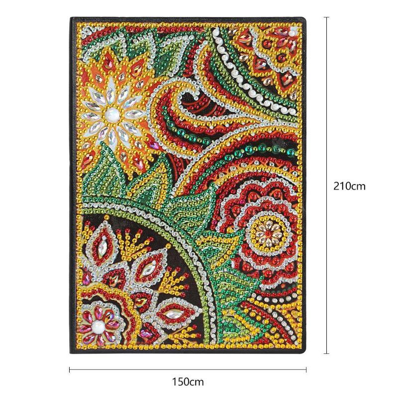 Cuaderno de dibujo de diamantes transfronterizos 5d punto diámetro pintura pegatinas de sexo opuesto mariposa DIY manual cuaderno de notas de cristal