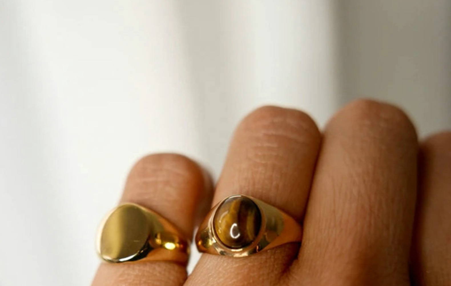 anillo de acero inoxidable hecho a mano brillante de modapicture2