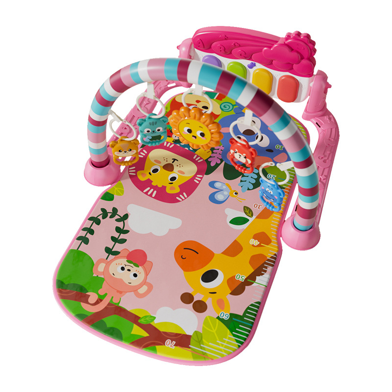 Estandarte de gimnasio transfronterizo para bebés pedal de nuevo 0 - 3 años de edad Puzzle música pedal de bebés piano rastrillo juguetes