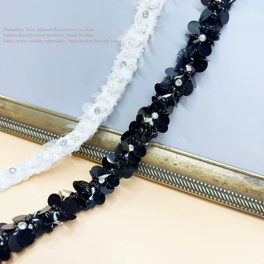 Новый стиль маленький ароматный ветер блестки ручной работы бусы diy тканые ремни одежда шапки украшения манжеты воротник аксессуары кружева