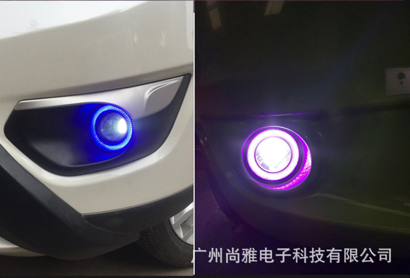 汽车LED天使眼 牛眼 雾灯 COB光圈 2.5 3.0 3.5寸 DRL 日间行车灯-阿里巴巴