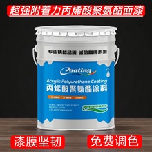 丙烯酸聚氨酯面漆厂家直供量大价优钢结构厂房桥梁户外耐酸碱油漆