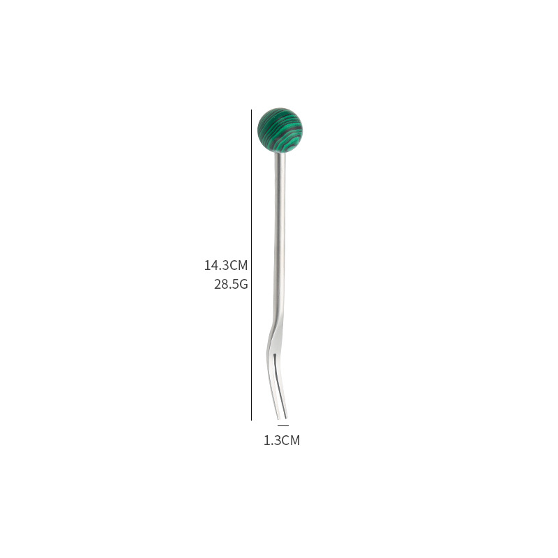 13cm 포크 말차볼