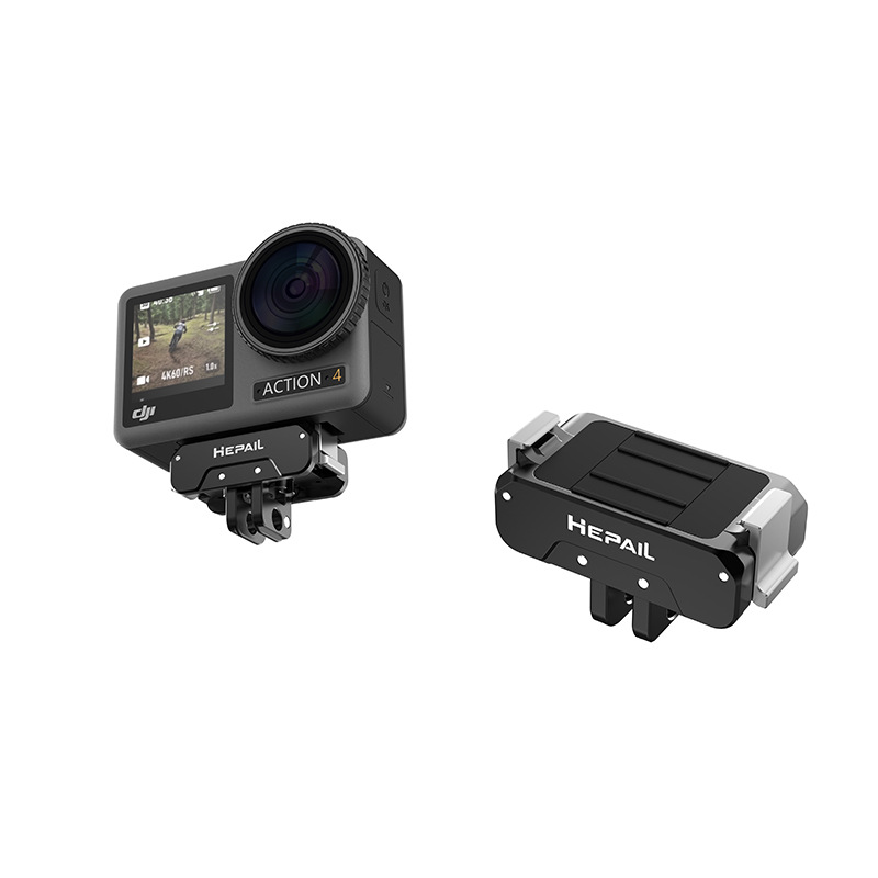 Hepail tiro conjunto Dajiang DJI Action4/3 metal magnético de liberación rápida accesorios de cámara deportiva transfronteriza exclusiva