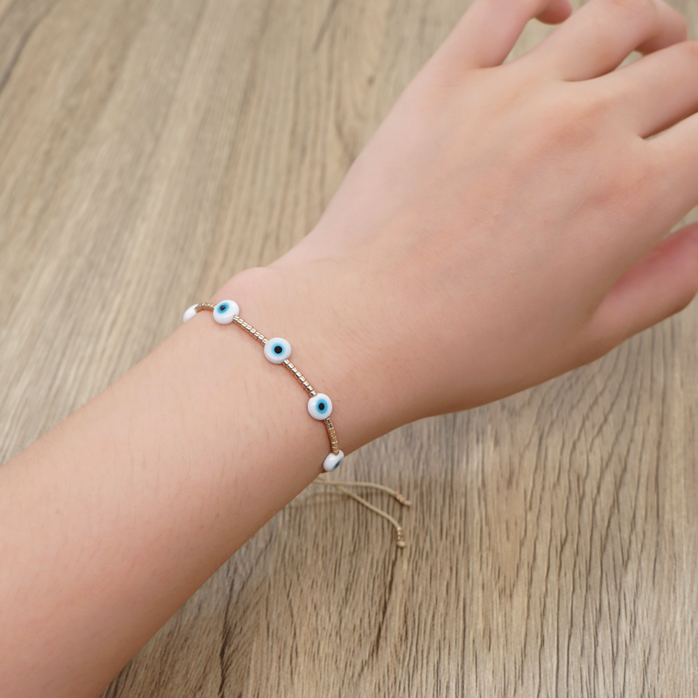 Style Simple Œil Verre De Gros Bracelets display picture 1