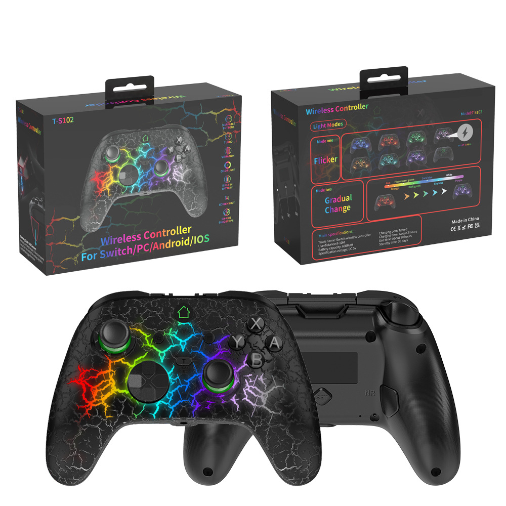 Transfronterizo De La Venta caliente multifuncional Bluetooth GamePad compatible con N-SWITCH Pingguo IOS Android PC360 STEAM