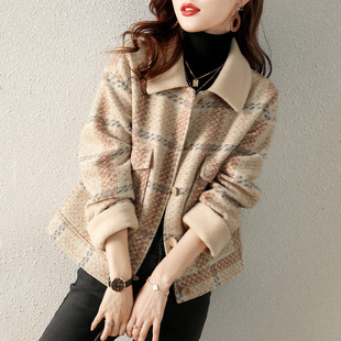 23rd Winter New Fashion Casual Small Fragrant Style Lapel Short Thickeneded Warm Women's Jacket