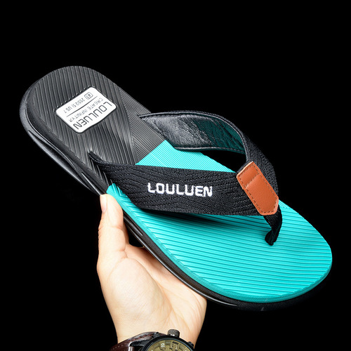 Slippers for men new casual trendy beach flip-flops non-slip soft sole wear-resistant summer outer wear men's flip-flops