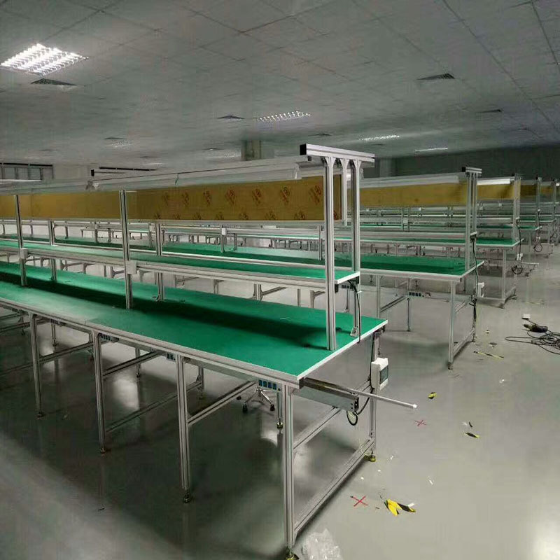 防静电工作台 车间操作台铝合金流水线 打包台铝型材检验台带灯
