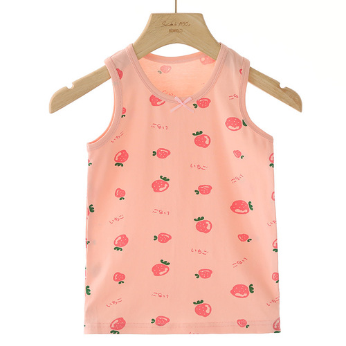 Girls small sling children's vest inner wear vest pure cotton summer thin bottoming baby vest small children's clothing wholesale