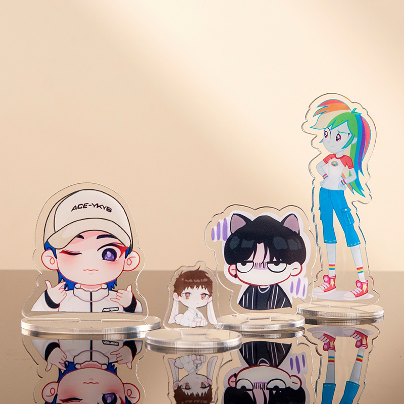 Animation game stand diy peripheral cartoon acrylic ornaments character transparent desktop small stand wholesale