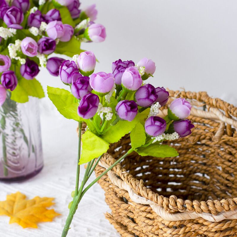 Manufacturer Wholesale Spring 15-head Star Bud Small Tea Bud Rose Bud Pearl Bud Artificial Flower Artificial Plastic Flower Manufacturer Wholesale Spring 15-head Star Bud Small Tea Bud Rose Bud Pearl Bud Artificial Flower Artificial Plastic Flower