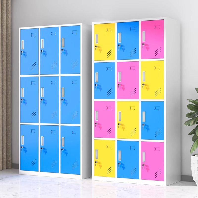 Salón de belleza mostrador de almacenamiento salón de baile con cerradura armario de color cerradura de inducción gimnasio cuarto de baño vestuario