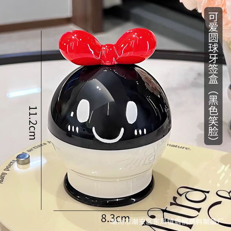 軽くて豪華な新型のつまようじ筒の家庭用客間の綿棒の箱の高い顔の値のかわいい創意の高級なつまようじの収納箱|undefined