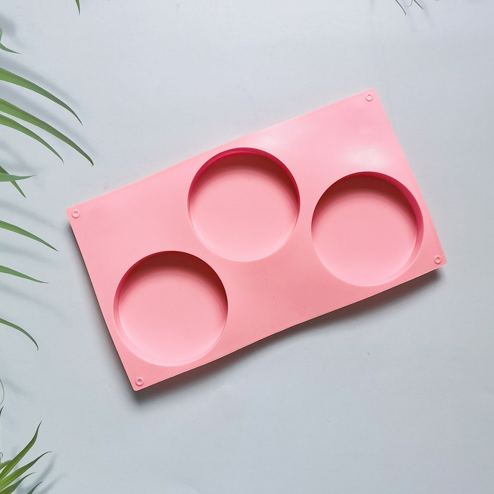 3 discos 114 molde de silicona pastel helado pudín molde de postre jabón utensilios