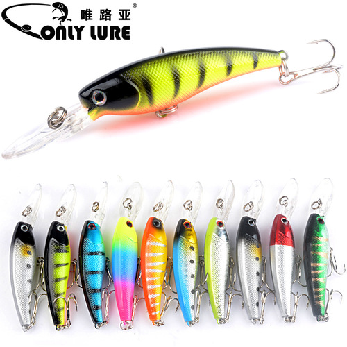 Lure bait 10-color set bionic fishing bait minnow fake bait 9cm/8.3g plastic hard bait foreign trade direct supply for fishing