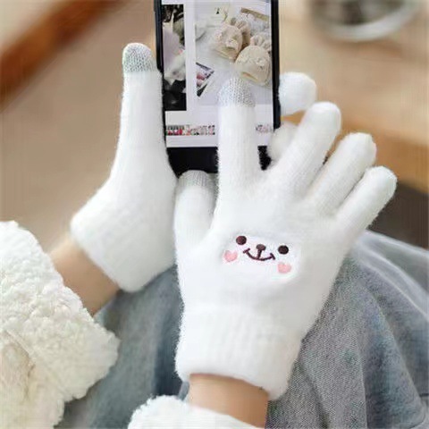 新しい手袋の冬の女性はかわいいです。韓国版の学生は保温して防寒します。|undefined