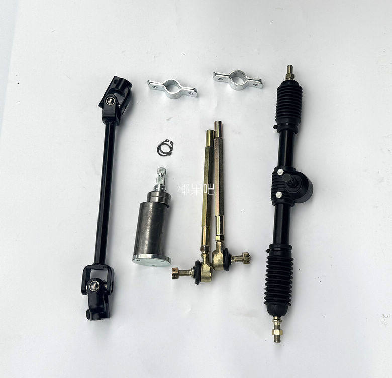 DIY Four-Wheel Electric Motorcycle Go-Kart Parts 32-42cm Steering Gear Steering Wheel Steering Rod Ball Joint