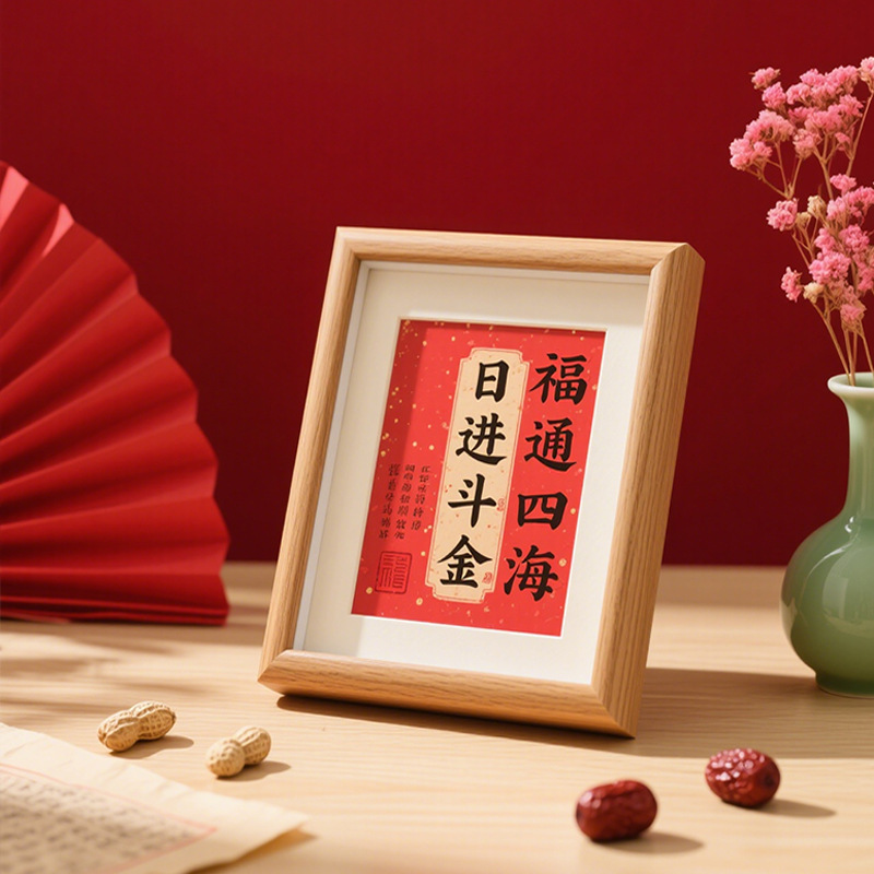 Hollow Table Stereo Multi-Size Photo Frame Festive Home Decoration Gifts Handmade Desktop Calligraphy and Painting Style Wholesale Photo Frame