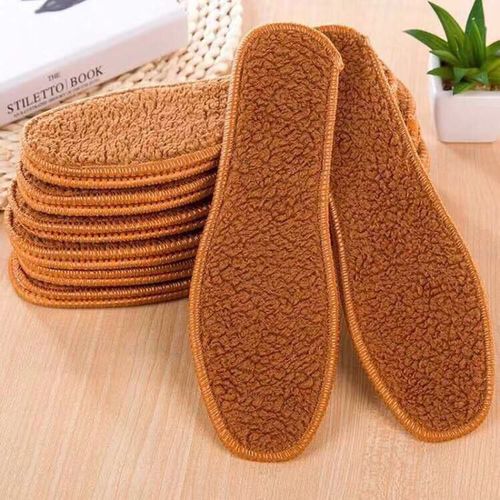 Manufacturer wholesale winter alpaca cotton insole plus velvet thickening plus cotton breathable deodorant sweat-absorbent fur integrated insole