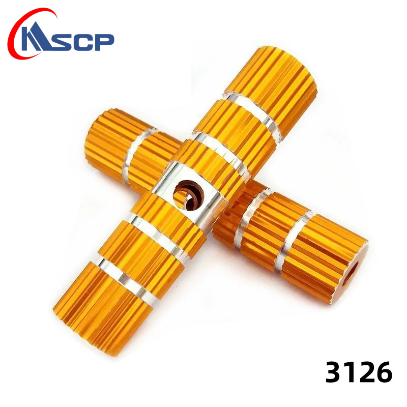 Bicicleta columna de aluminio Barra de pie cilíndrica bicicleta de montaña varilla de pedal columna de pie sólido cohete cilindro accesorios al por mayor