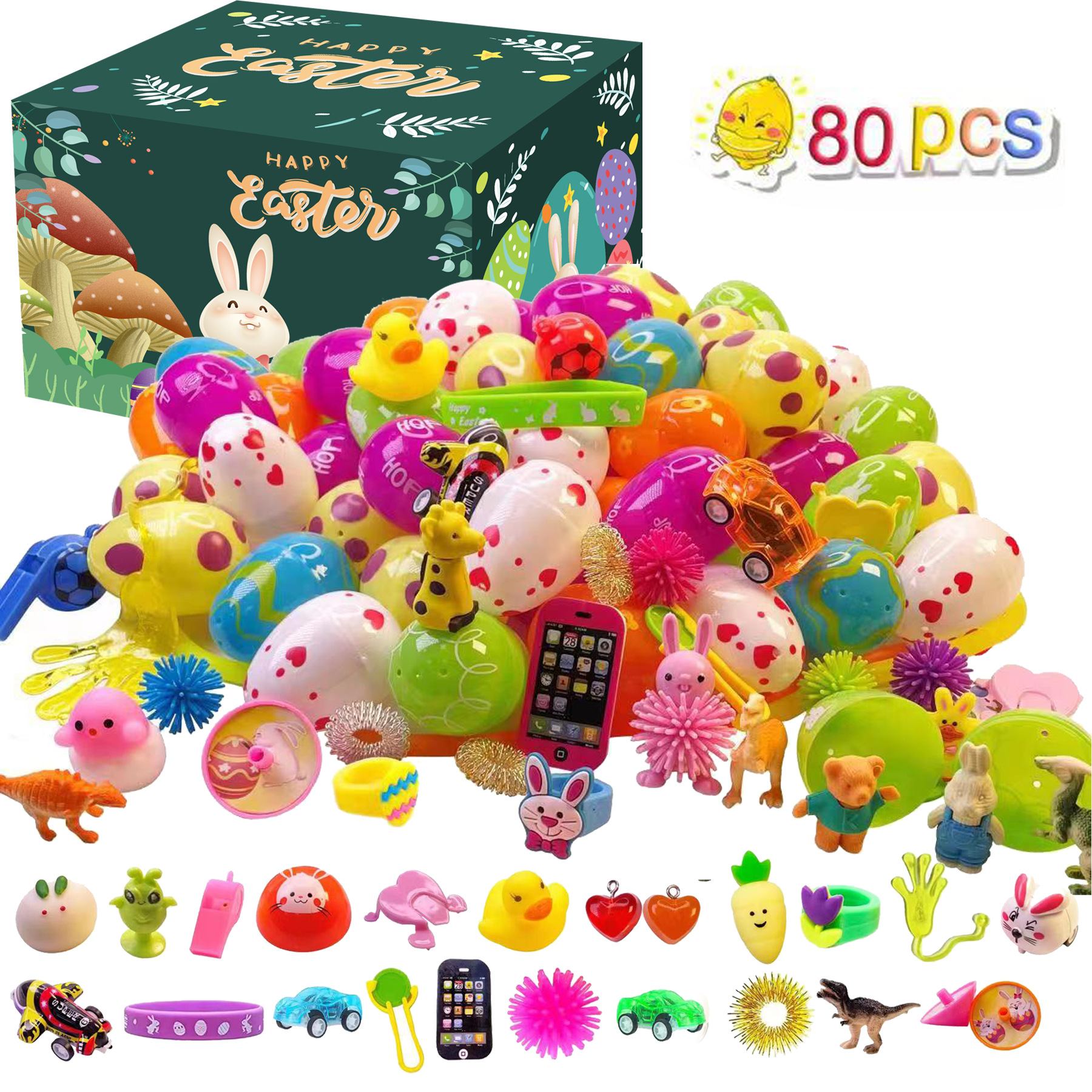 Huevo de Pascua bloques de construcción traje caja ciega juguetes de fiesta para niños DIY simulación huevos juguetes de Pascua traje