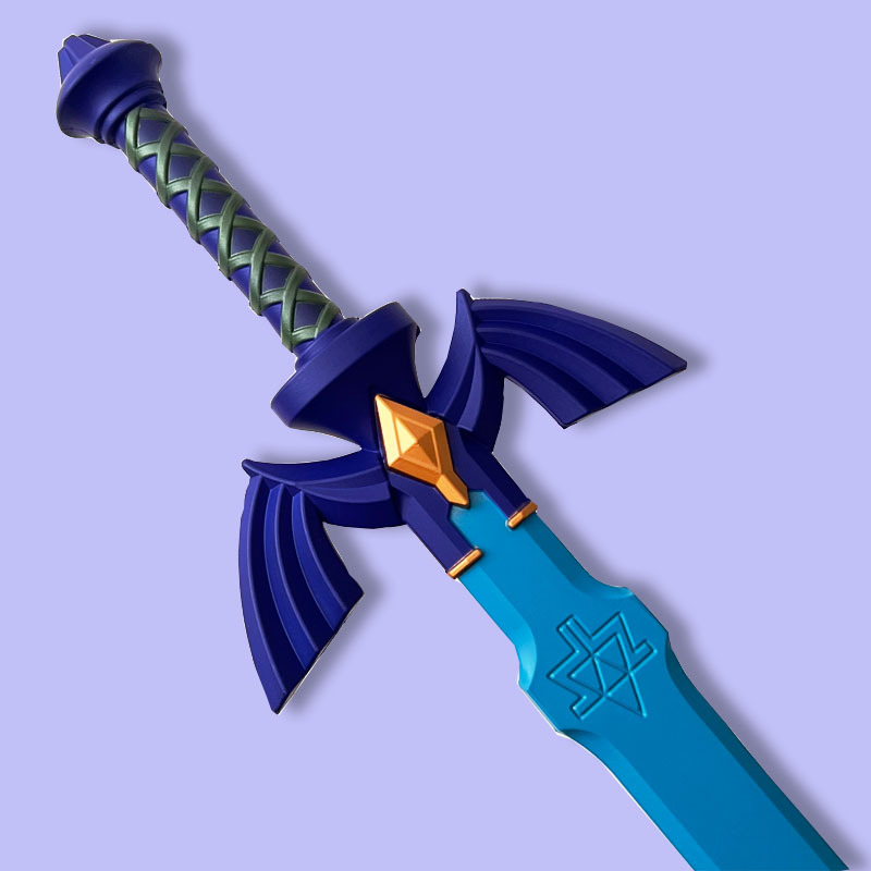 PU一米天空之剑粉蓝色3