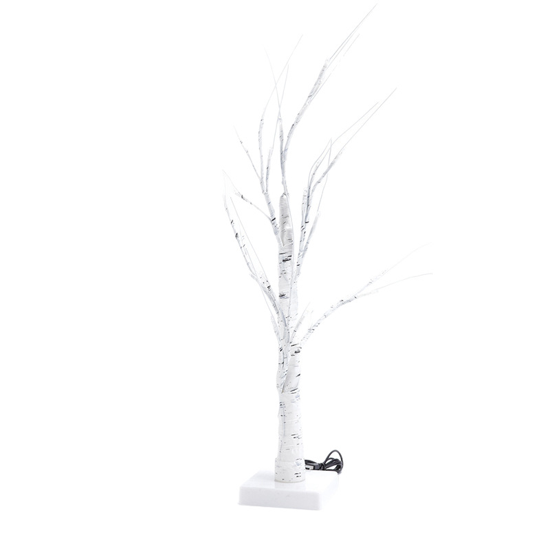 Día de San Valentín regalo LED rojo amor blanco abedul lámpara de árbol de luz creativa para las niñas lámpara de noche lámpara de decoración de la habitación