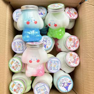 Creative modeling gradient crystal mud children decompression vent foaming rubber toys wholesale