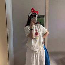 现货韩国东大门代购可爱卡通KITTY猫宽松短袖T恤女休闲百搭上衣
