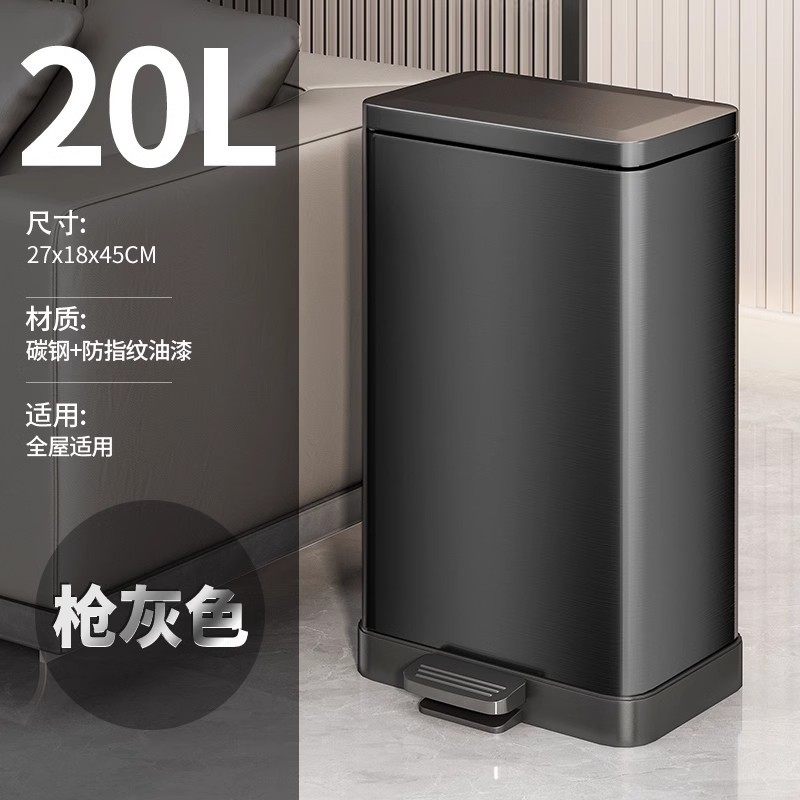 Basura de cocina doméstica gruesa con cubierta de gran capacidad especial baño sala de estar inodoro pie pie pedale