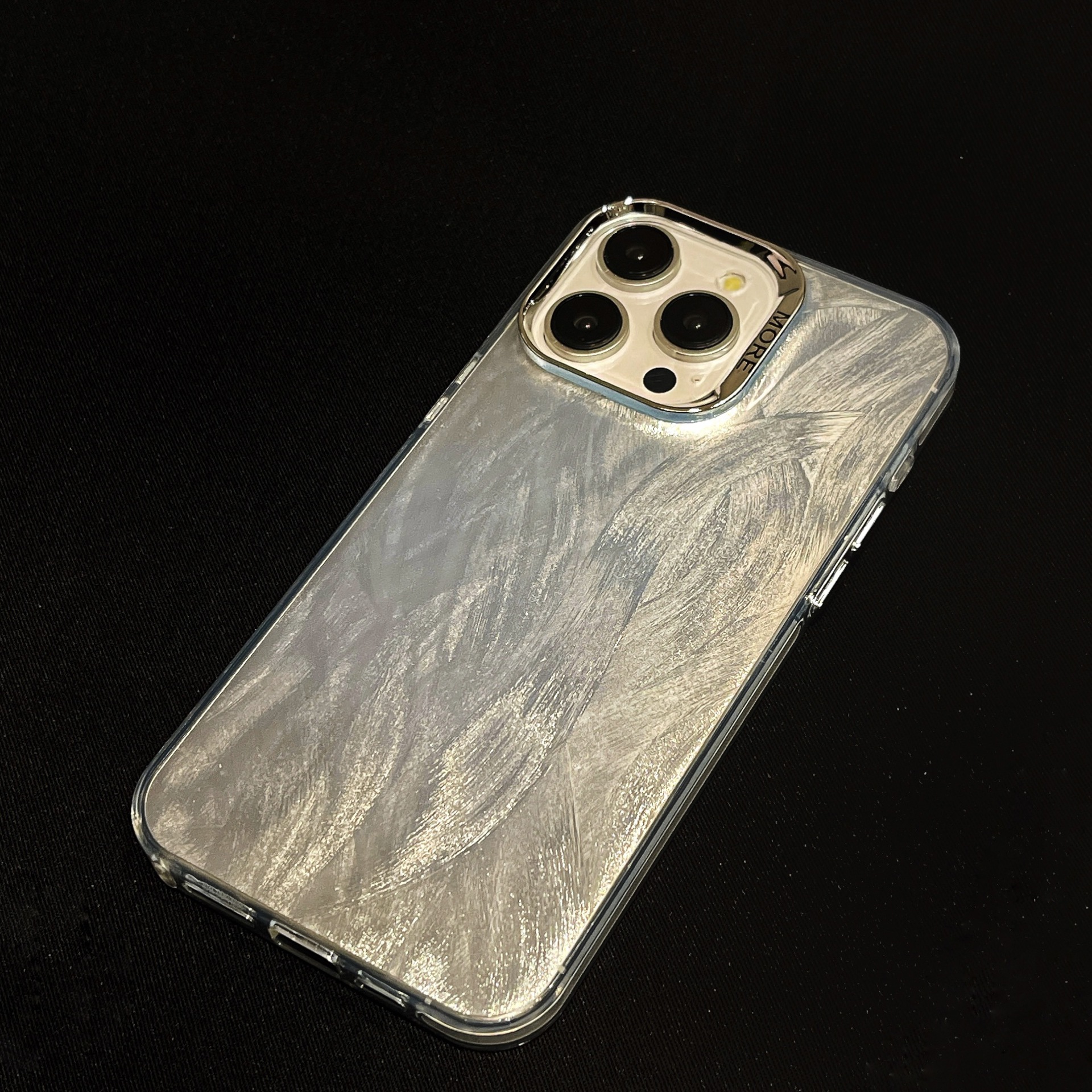 漸變鐳射羽紗適用蘋果15promax手機殼iphone14promax新款13氣質11