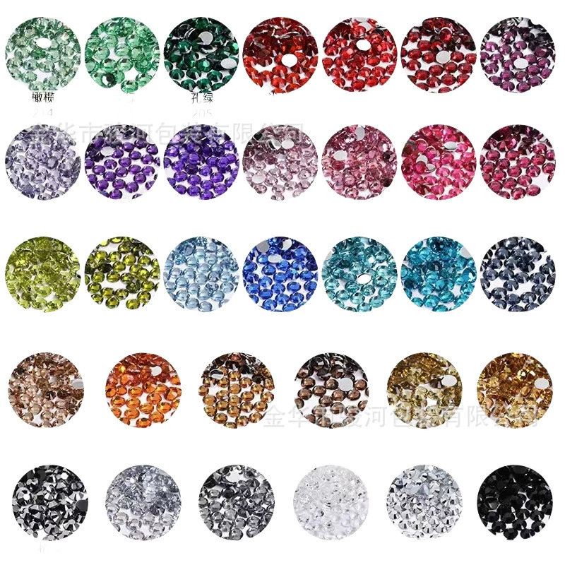 Плоское основание с острым наконечником из акриловых стразов, пакет 1 г, assorted colors для ногтей и DIY