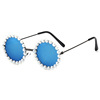 Children's fashionable sunglasses from pearl, glasses, wholesale