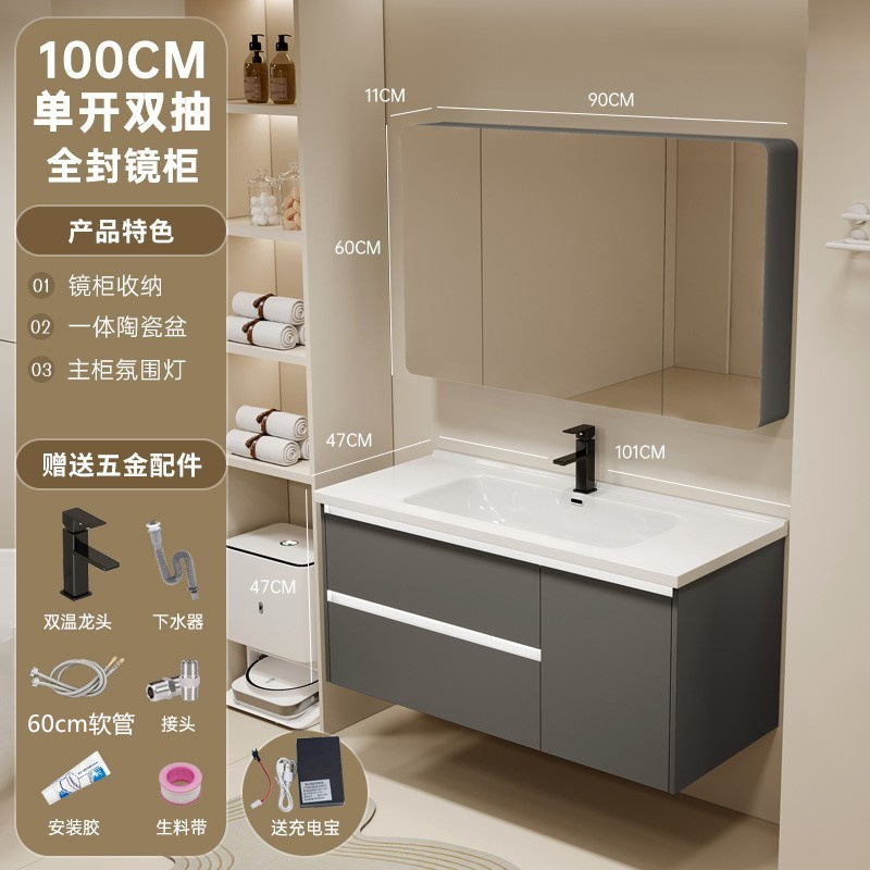 gabinete de baño de aluminio espacio lavabo cerámico de mano lavabo gabinete combinado lavabo lavabo lavabo