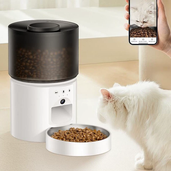 Интеллектуальный кормушка для домашних животных Кошки и собаки автоматическая машина для кормления